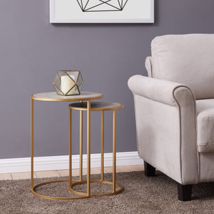 Delphine 2 Piece Nesting Tables by Mercer41 Design