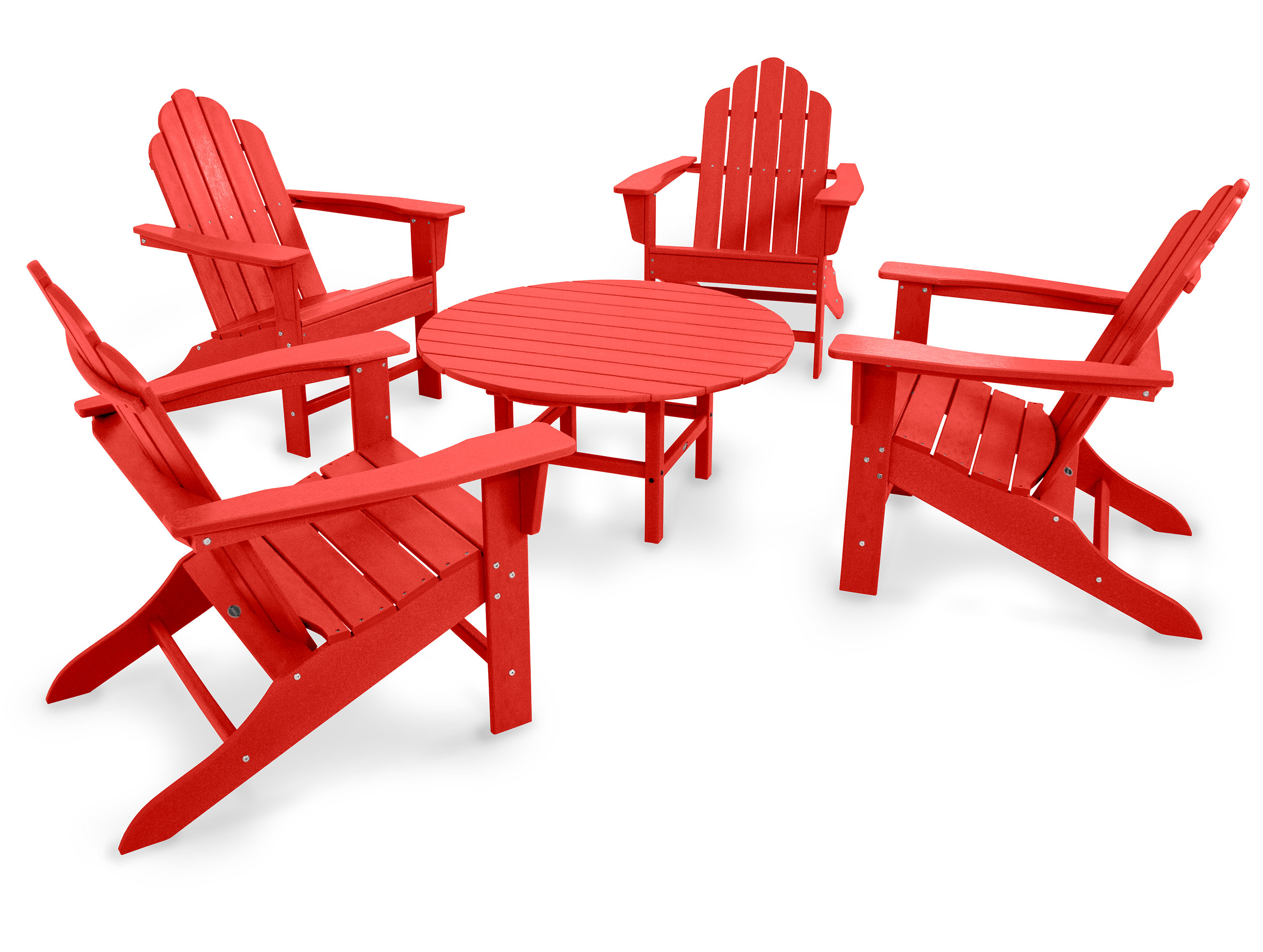 Polywood Long Island 5 Piece Seating Group Wayfair Polywood Long Island 5 Piece Seating