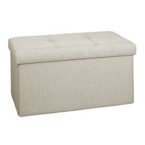 Andover Mills Tindall Double Folding Storage Ottoman Jingjo Terrear