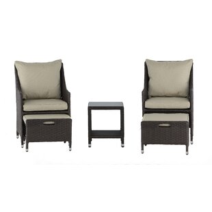 Laguna 5 Piece Conversation Set with Cushions