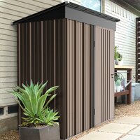 Deals on VITESSE 5 ft. W x 3 ft. D Stainless Steel Storage Shed