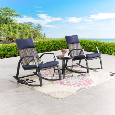 SIMILAR TO STOCK PHOTO INCOMPLETE Krini 3 Piece Bistro Conversation Set