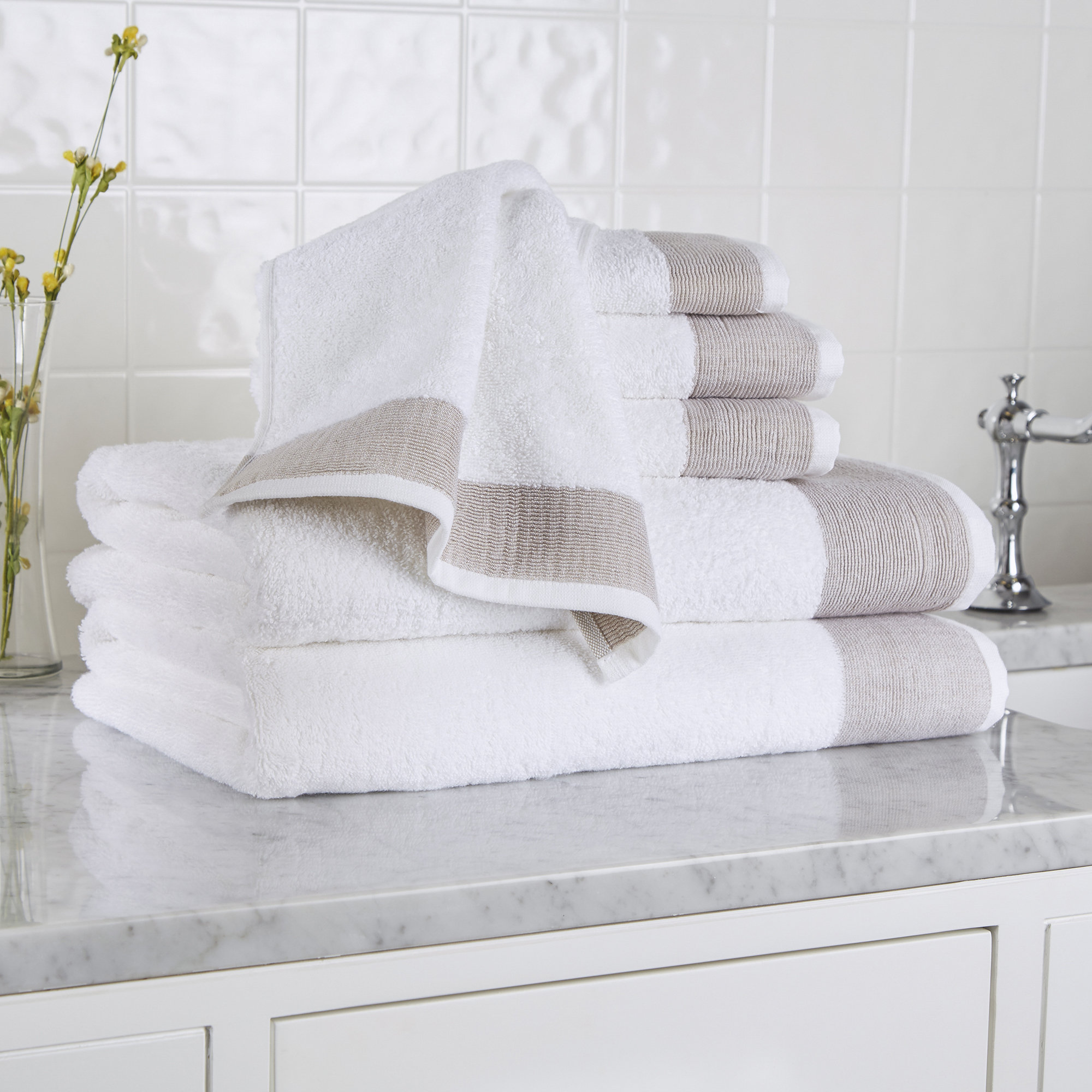 Birch Lane Claudine 6 Piece Turkish Cotton Towel Set Reviews Wayfair