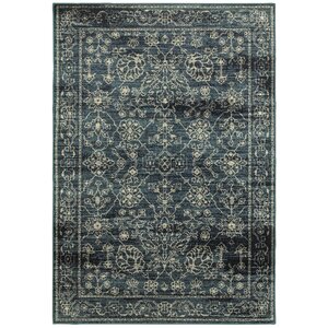 Fayanna Faded Traditions Navy/Beige Area Rug