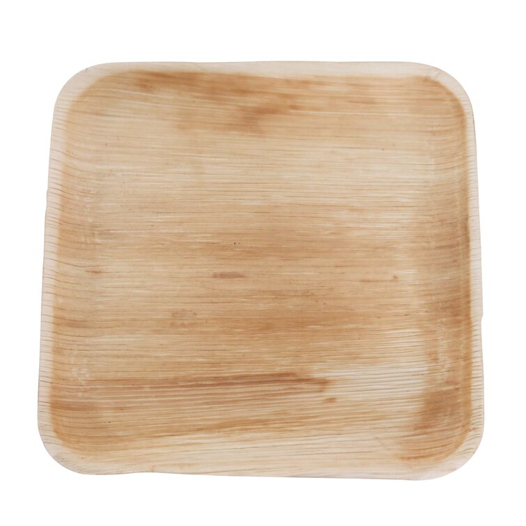 Jodhpuri Wood Disposable Dinner Plate | Wayfair