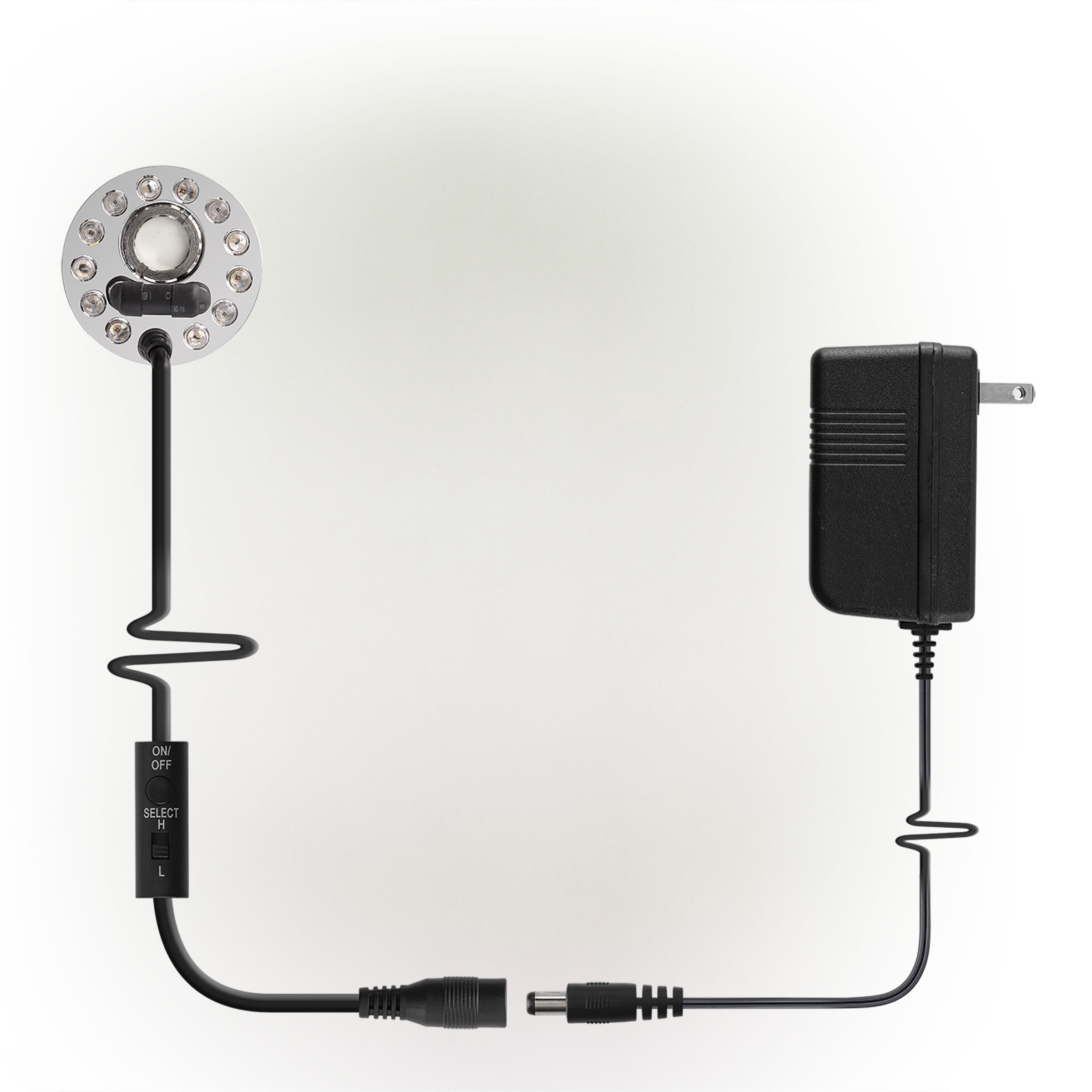 Arlmont & Co. Carney 1 Jet Pond Fogger with 18 LED Light with