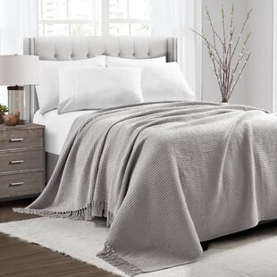 Warm & Light 100% Merino Wool Blanket Single Bed Throw 120 x 150 Checked SALE 