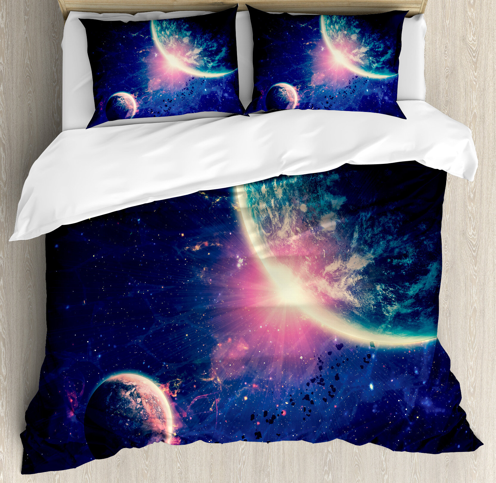 East Urban Home Galaxy Outer Space Theme Duvet Cover Set Wayfair