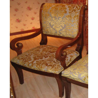 Astoria Grand Elia Upholstered Cross Back Side Chair In Dark