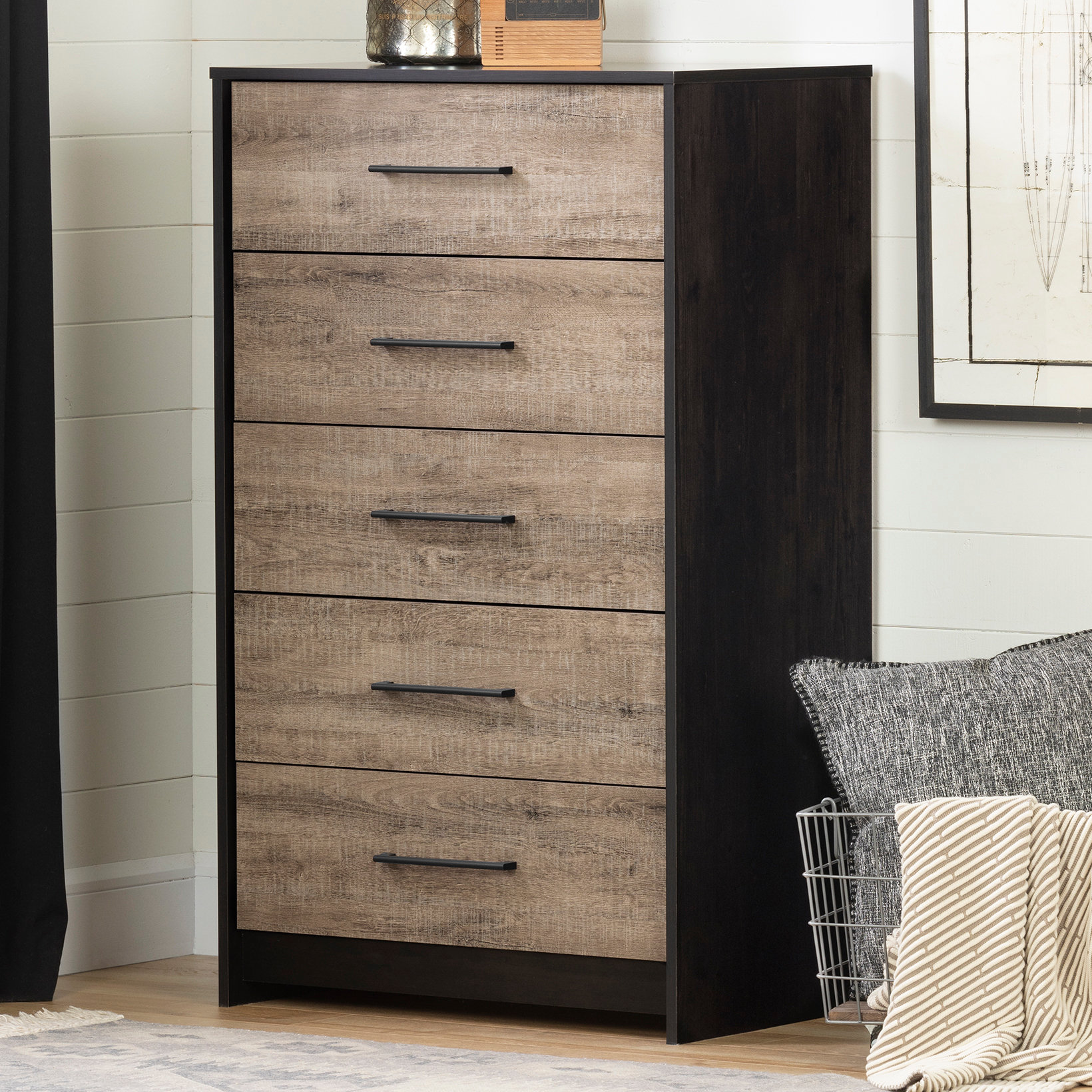 South Shore Londen 5 Drawer Dresser & Reviews Wayfair