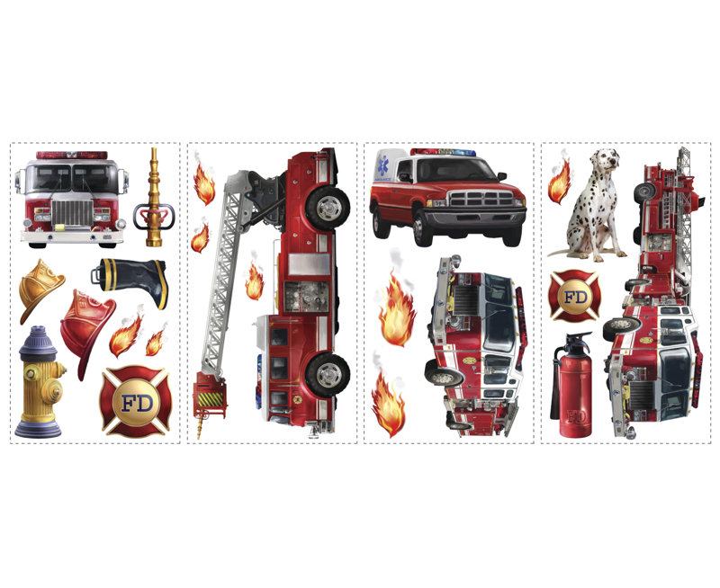 Wallhogs Fire Brigade Wall Decal Wayfair Wallhogs Fire Brigade Wall Decal Wayfair