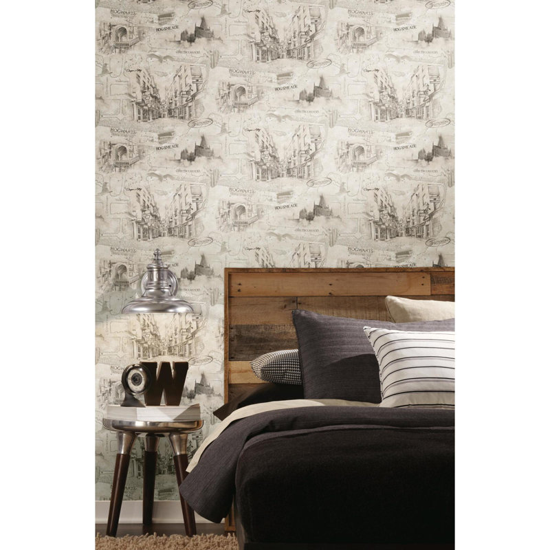 Room Mates Harry Potter Map 18 86 L X 18 W Peel And Stick
