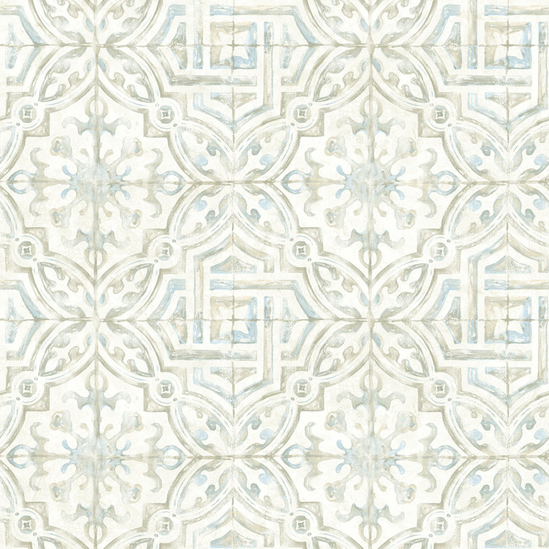 Mistana Jovanny Spanish Tile 33 L X 20 5 W Geometric Wallpaper