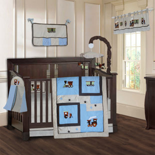 trains nursery bedding