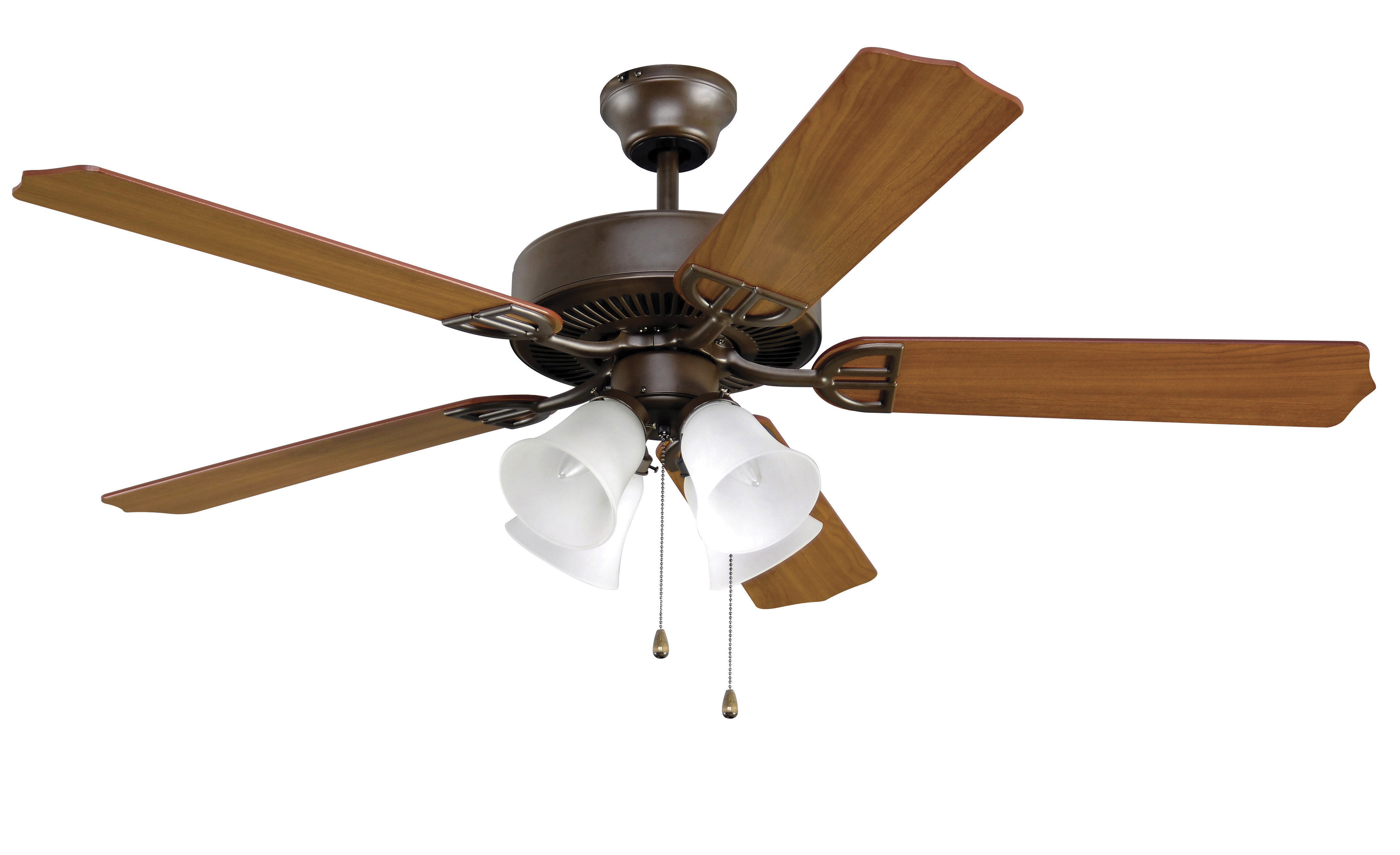 Fanimation 52 5 Blade Led Standard Ceiling Fan With Pull Chain And Light Kit Included Wayfair