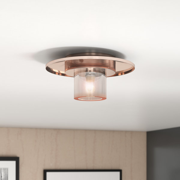 black and rose gold ceiling light