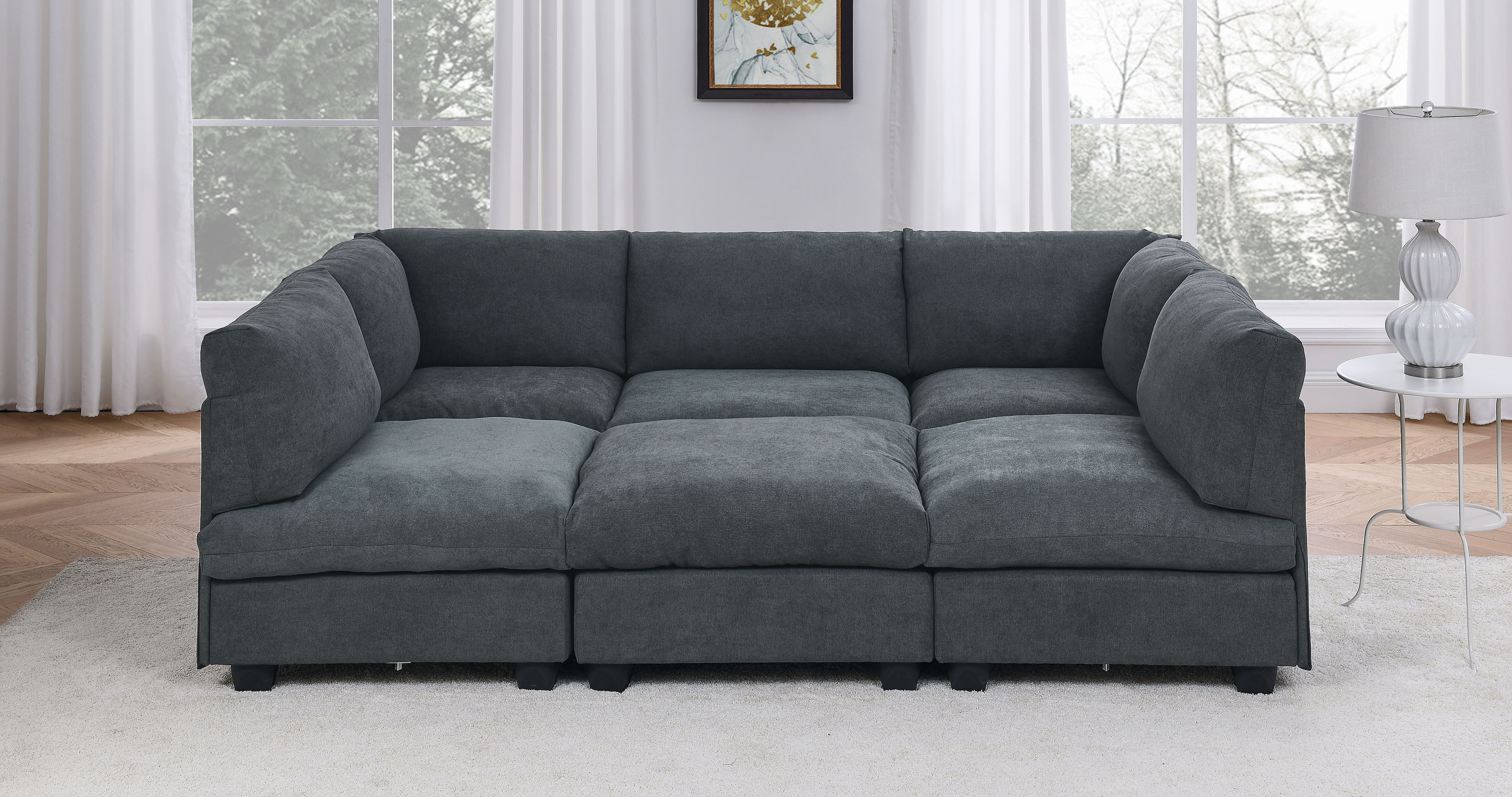6 - Piece Upholstered Sectional