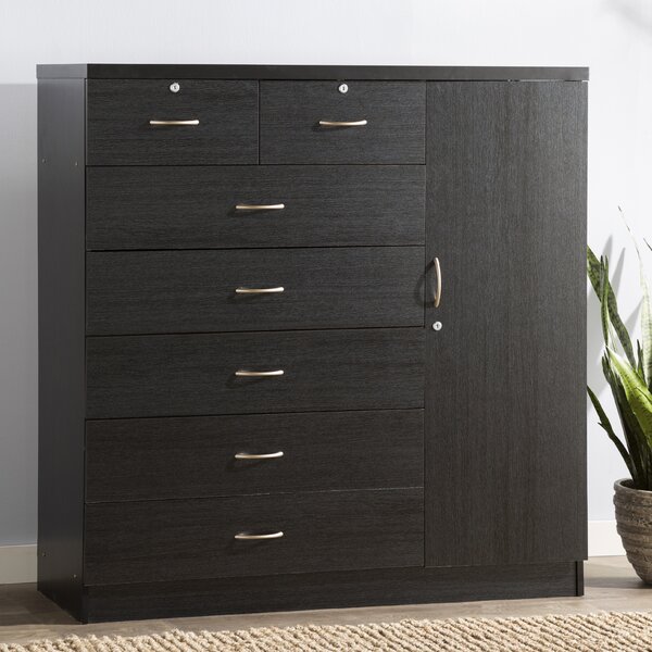 Zipcode Design Roselyn 7 Drawer Gentleman S Chest Reviews Wayfair