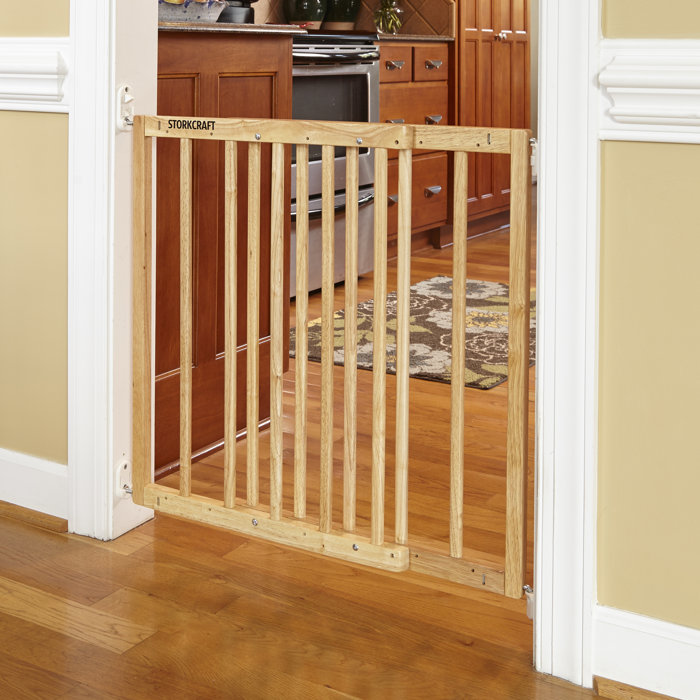 Storkcraft Easy Walk Thru Wooden Safety Gate Reviews Wayfair Ca Easy Walk Thru Wooden Safety Gate