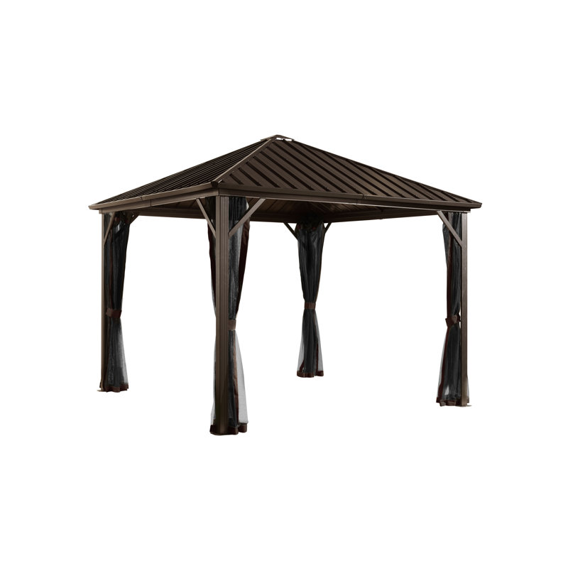 Sojag Dakota 8 Ft W X D Aluminum Patio Gazebo Wayfair Dakota 8 Ft W X D Aluminum Patio Gazebo