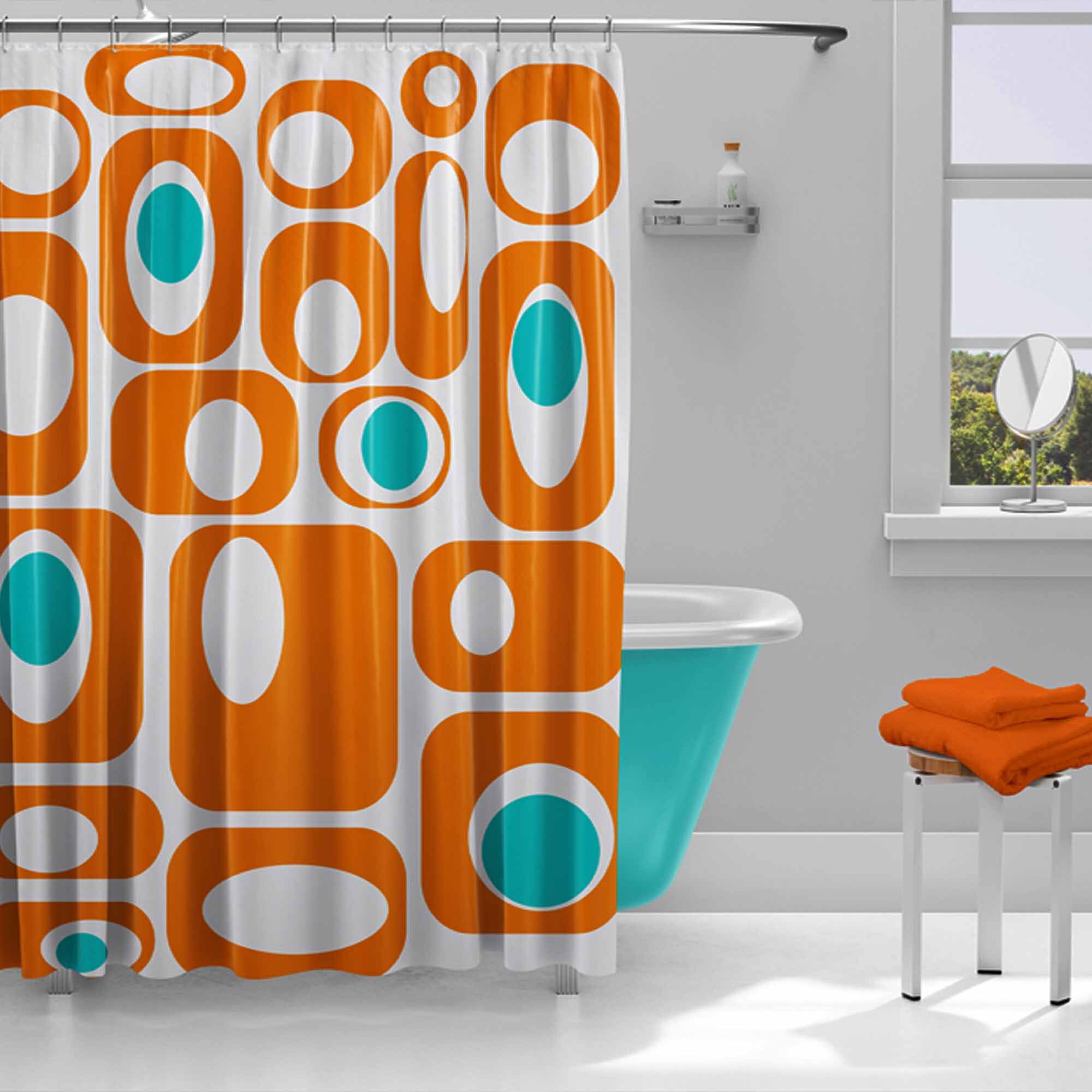 Corrigan Studio Massasoit Mid Century Modern Shower Curtain Wayfairca