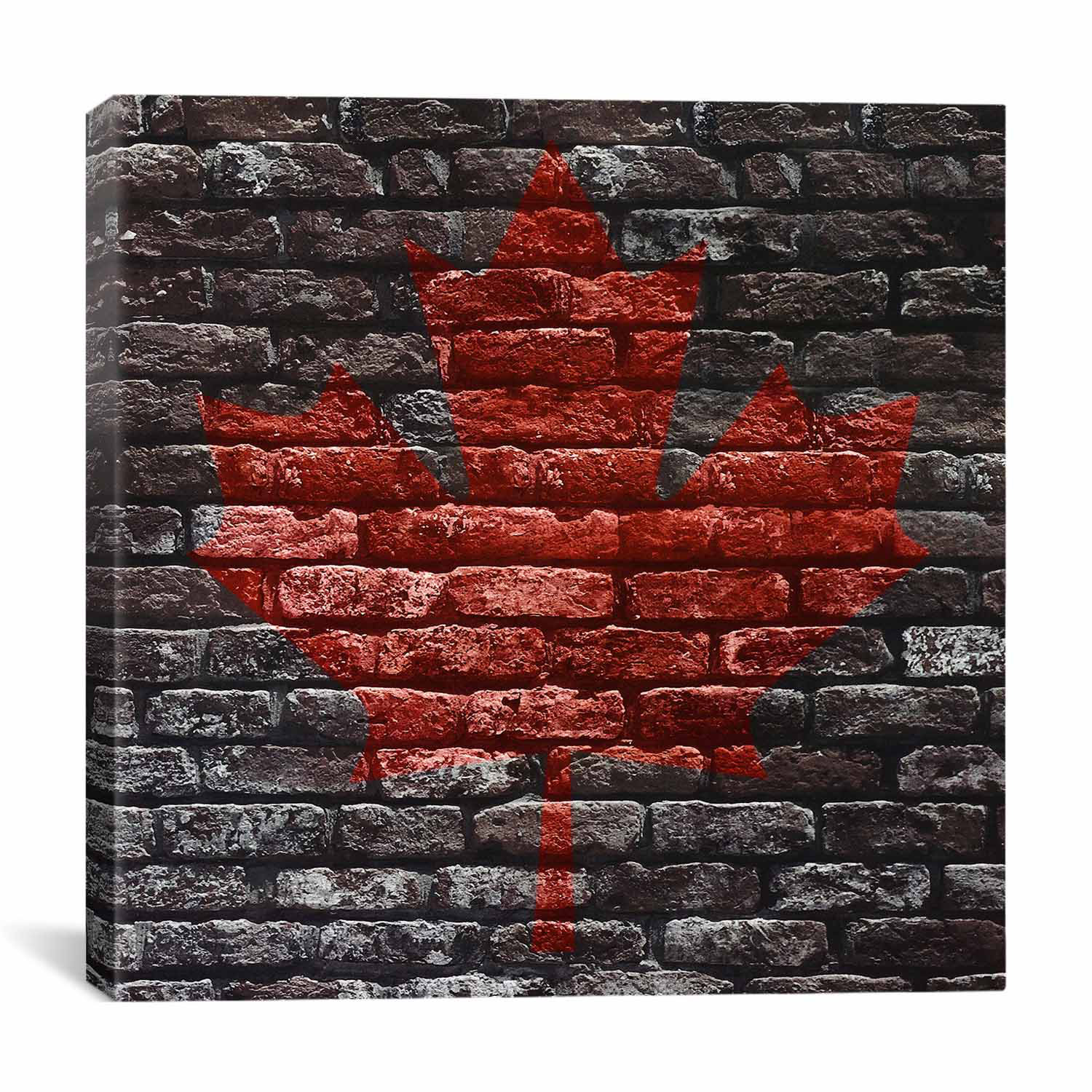 Winston Porter Canadian Flag Maple Leaf 11 Graphic Art On Canvas Wayfair