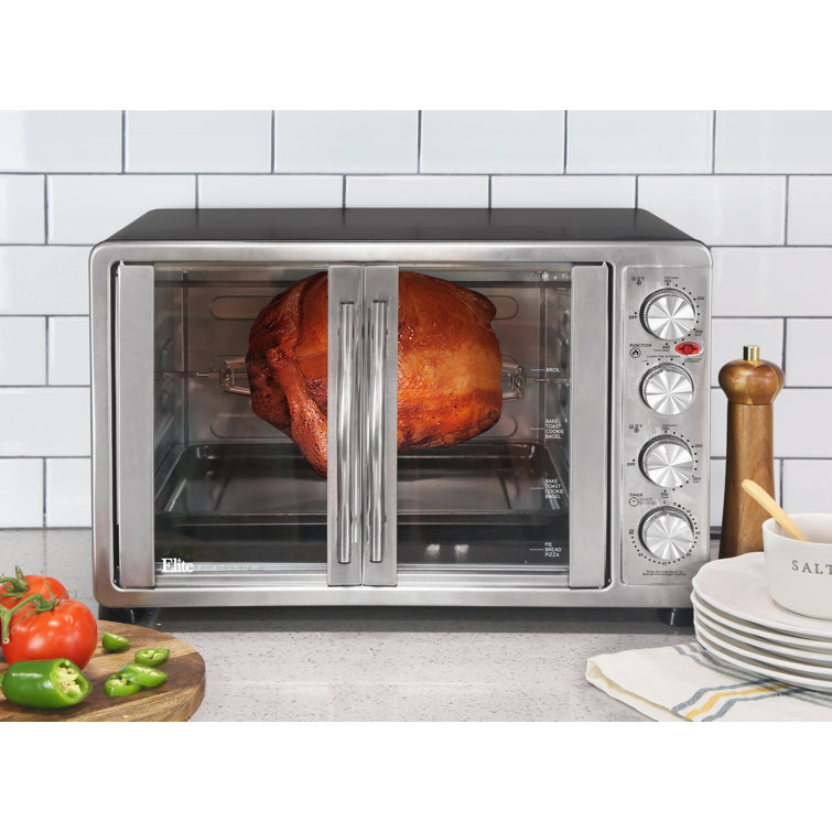 Elite Platinum Double Door Convection & Rotisserie Toaster Oven