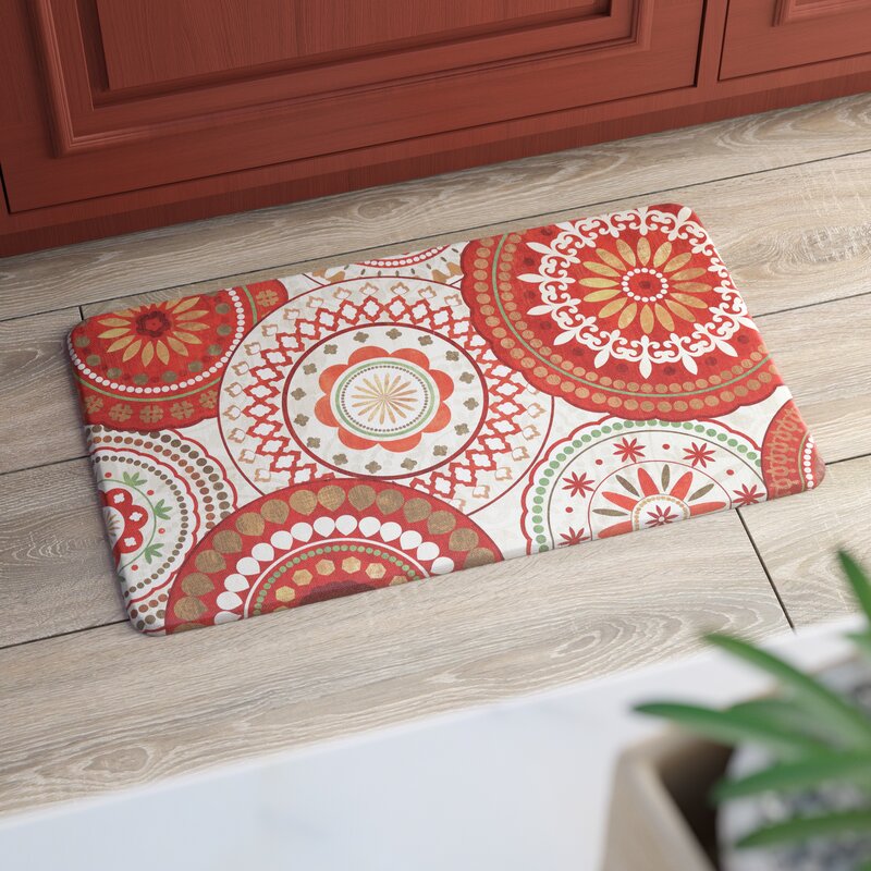 Red Barrel Studio Burrus Spice Suzani Dri Pro Comfort Kitchen Mat