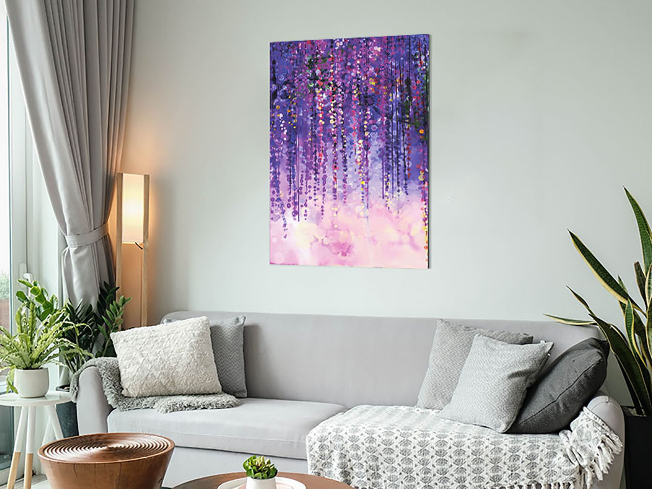 Vibrant Willow Tree - Unframed Graphic Art on Metal