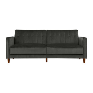 Modern Contemporary Grey Suede Sofa Allmodern Quickview
