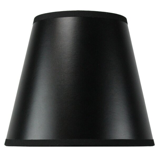 Black with Gold Foil Lining 6'' Drum Chandelier Shades Clip on Shade 