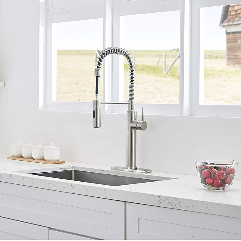Vapsint Pull Down Single Handle Kitchen Faucet Wayfair