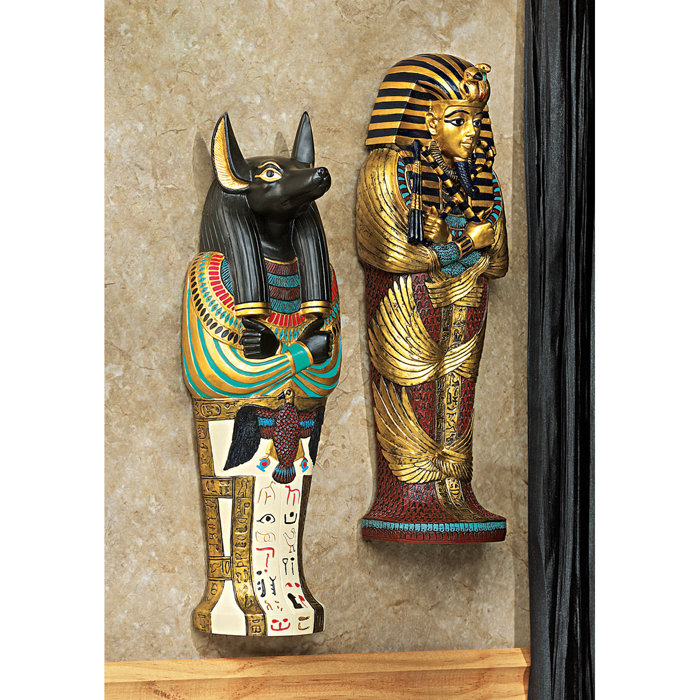 King Tut And Anubis Icons Of Ancient Egypt Wall Decor Set King Tut And Anubis Icons Of Ancient Egypt Wall Decor Set