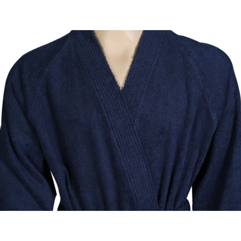 Winston Porter Men S Short Kimono 100 Cotton Terry Cloth Bathrobe