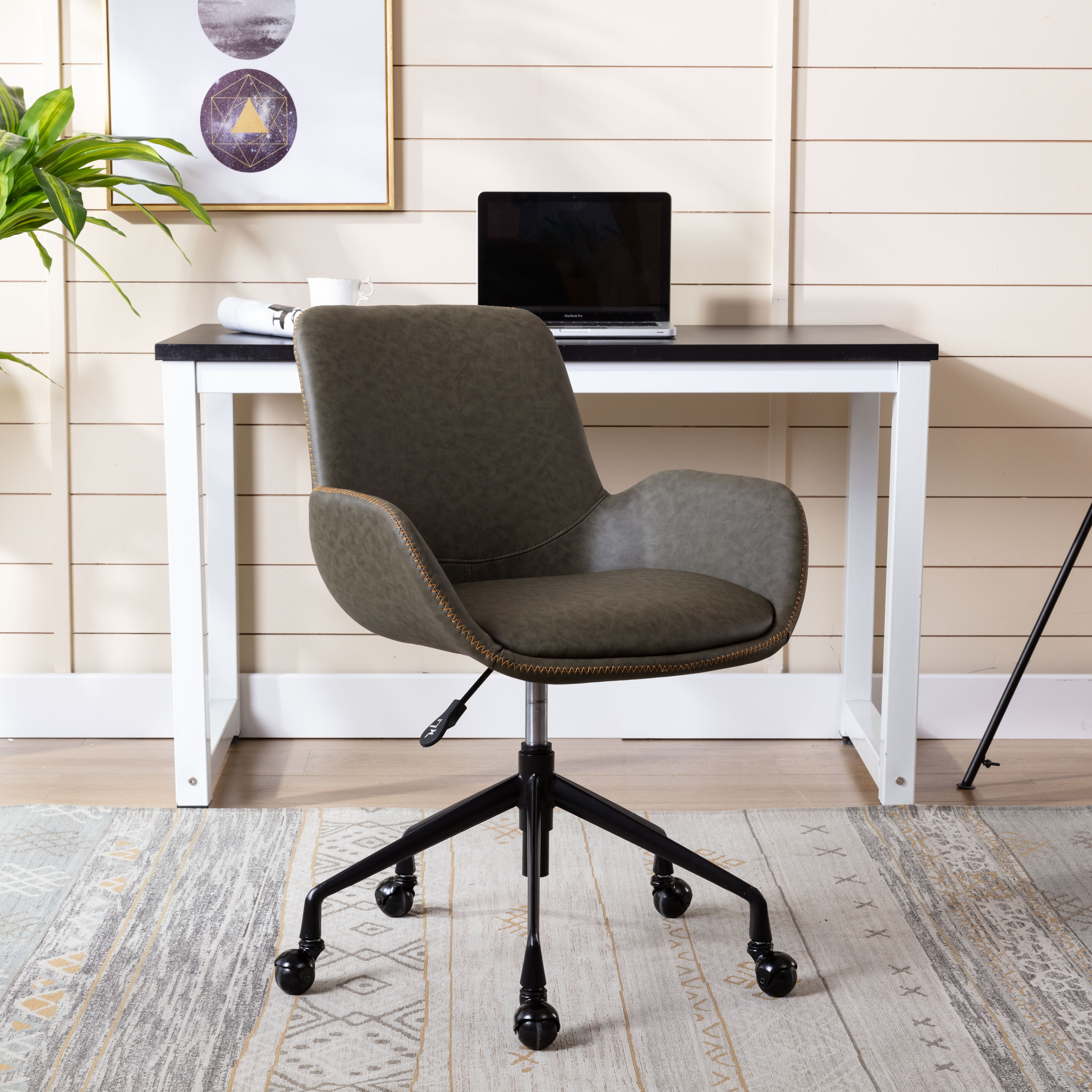 17 Stories Laskey Leather Conference Chair Reviews Wayfair
