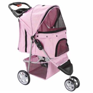 dog stroller pink