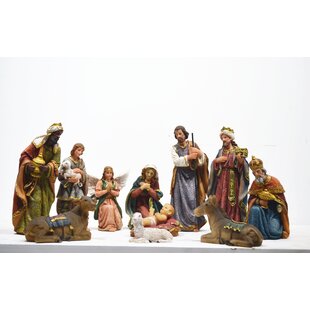 Ready to Paint Nativity Set 8 Pieces 5" Mary Joseph Jesus Kings Shepherd Angel 