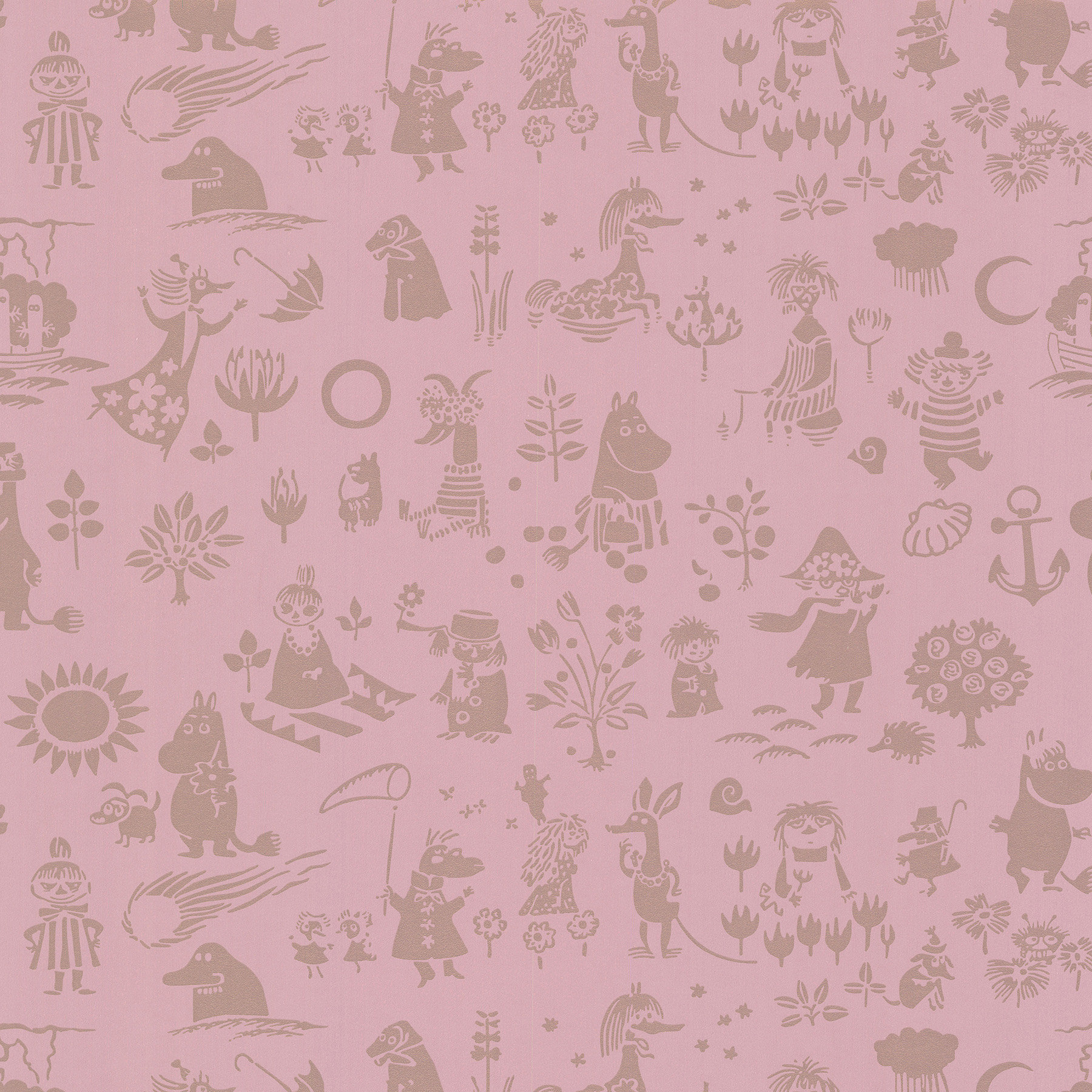 Brewster Home Fashions Sandudd Moomin Novelty 36 75 X 5 Wallpaper Roll Reviews Wayfair