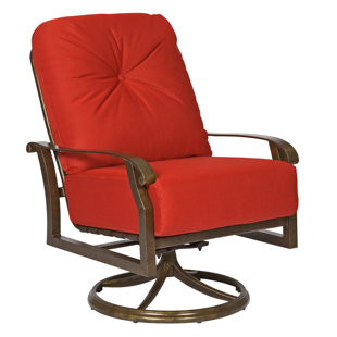 Oversized Patio Chairs Wayfair Cortland Swivel Rocking Patio Chair With Cushions