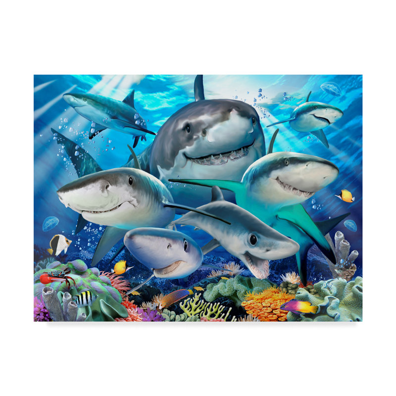 Trademark Art Goofy Fish Acrylic Painting Print On Wrapped