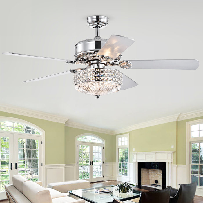 House Of Hampton Marie 5 Blade Lighted Ceiling Fan With Remote