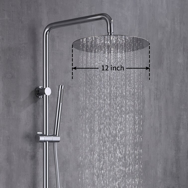 Edelstahl Duschsystem Duschset Regendusche Duschkopf Handbrause ohne Armatur 