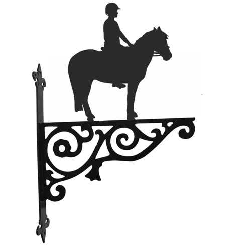 Pony and Rider Ornamental Bracket Steel Images