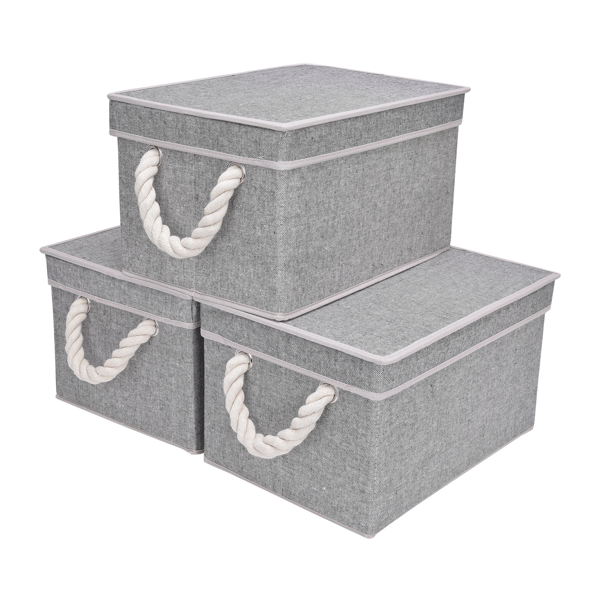 fabric storage bins with lids