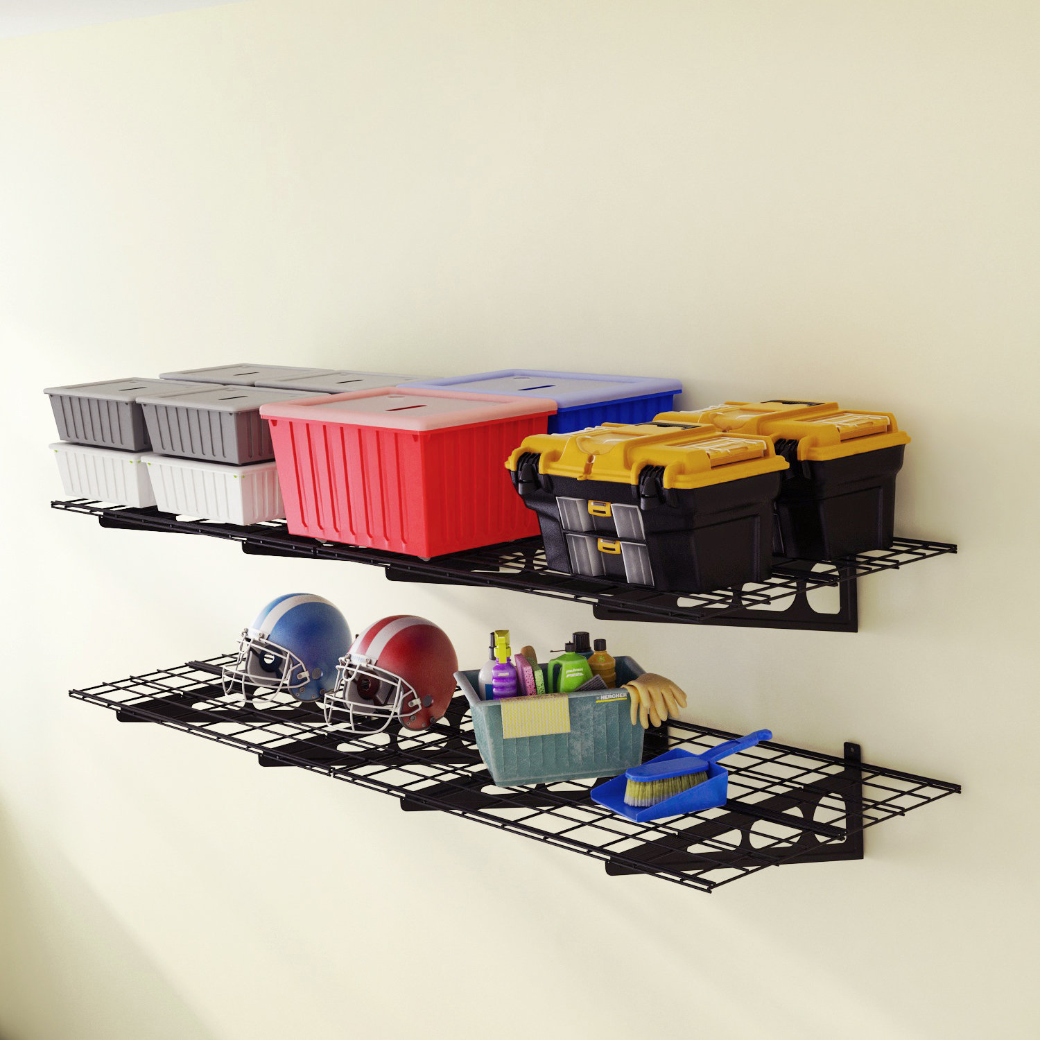 WFX Utility™ Wall Mounted Garage Storage Shelves & Reviews | Wayfair