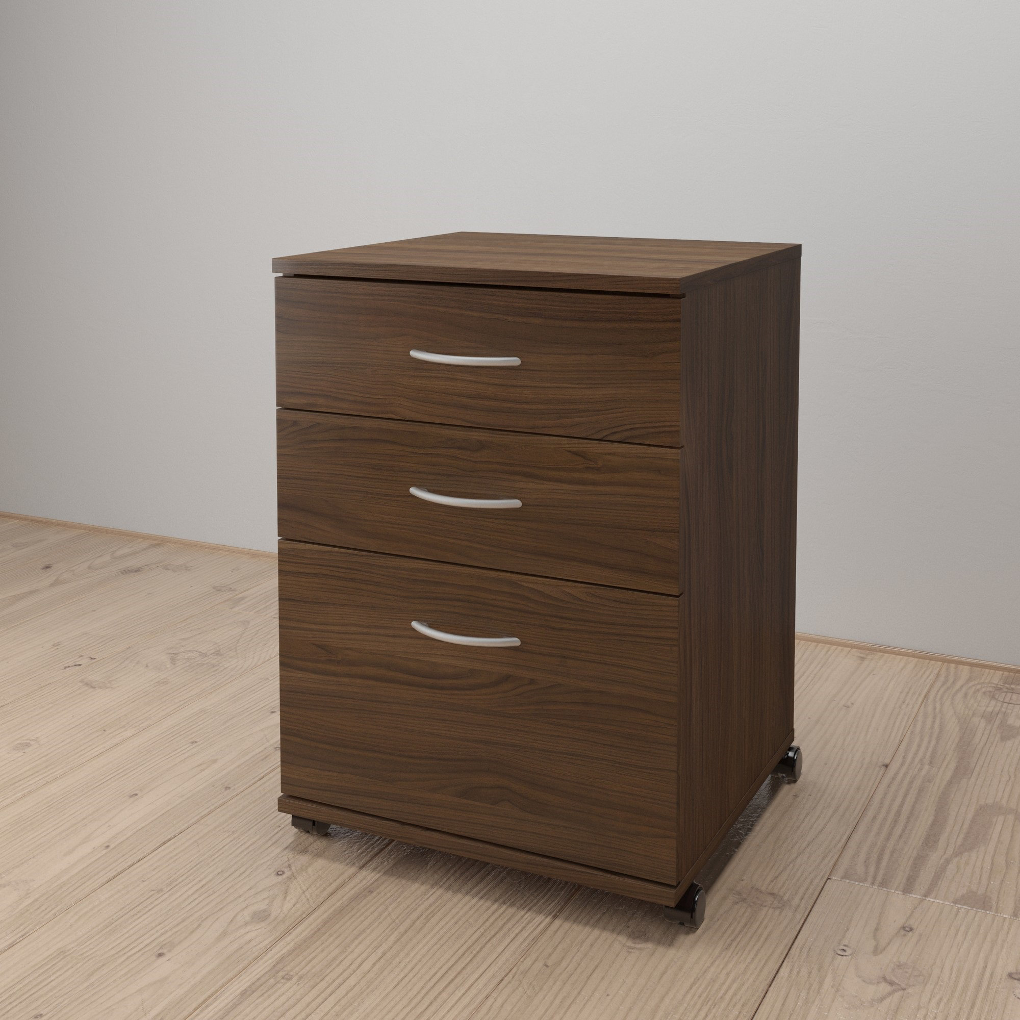 Latitude Run Kirsten 3 Drawer Mobile Vertical Filing Cabinet