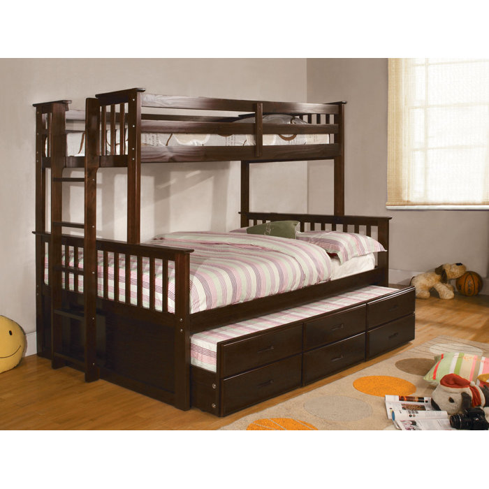 Harriet Bee Noriega Bunk Bed With Trundle Wayfair Ca