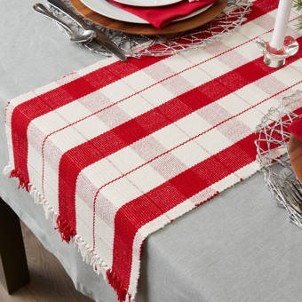 The Holiday Aisle Emmett Christmas Garland Border Tablecloth Reviews Wayfair