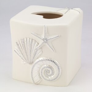 Sequin Shells Tissue Box Cover