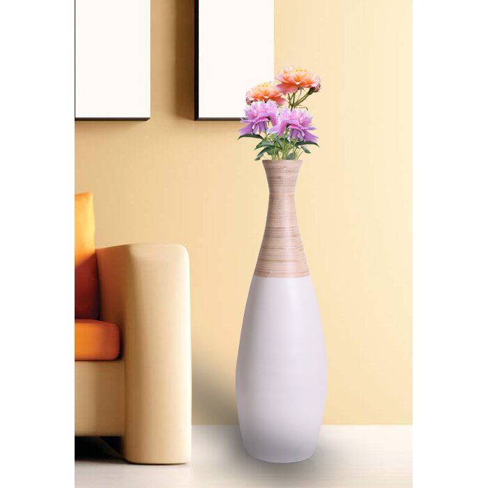 Highland Dunes Percy Spun Bamboo Tall Floor Vase Wayfair Ca